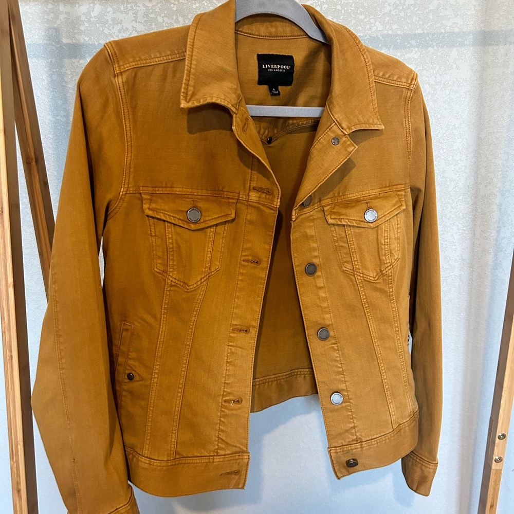Liverpool mustard casual jacket, size small.
